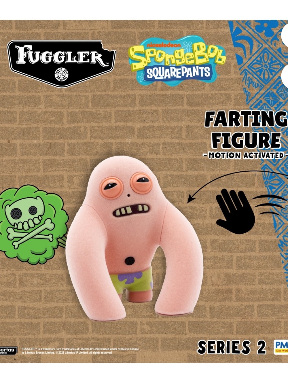 Patrick farting Fuggler x SpongeBob SquarePants Farting Figure - Pink Character